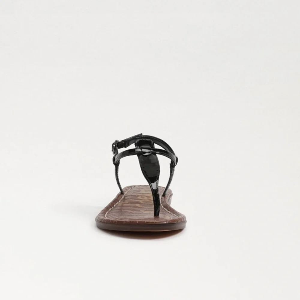 Sam Edelman Gigi Kids Black Patent Sandals Size 4